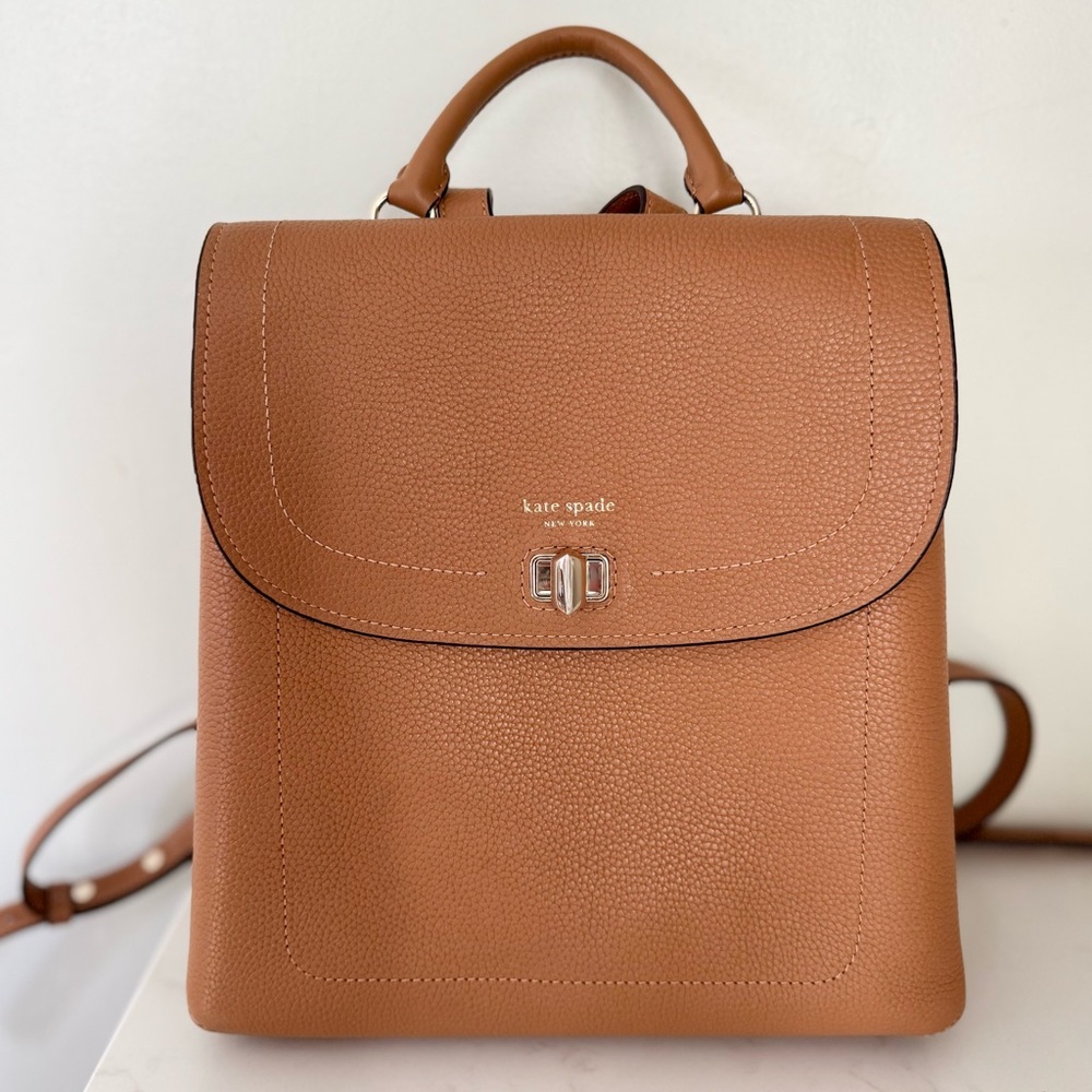 Kate Spade Tan Leather Backpack
